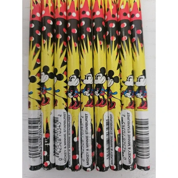 Lot Of 9 Vintage Disney Mickey Mouse & Minnie Electric Love Pencil Pentech No. 2 - Picture 4 of 6